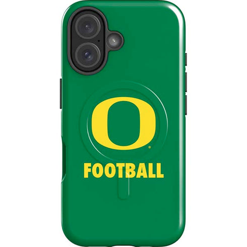 University of Oregon Football Green iPhone 16 Plus Magsafe Impact Case